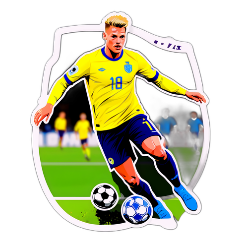Christian Nørgaard i aktion på fodboldbanen