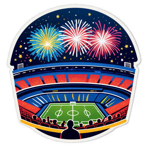 Uma Noite Mágica: Fogo de Artifício e Aplausos na Torcida do Estádio!