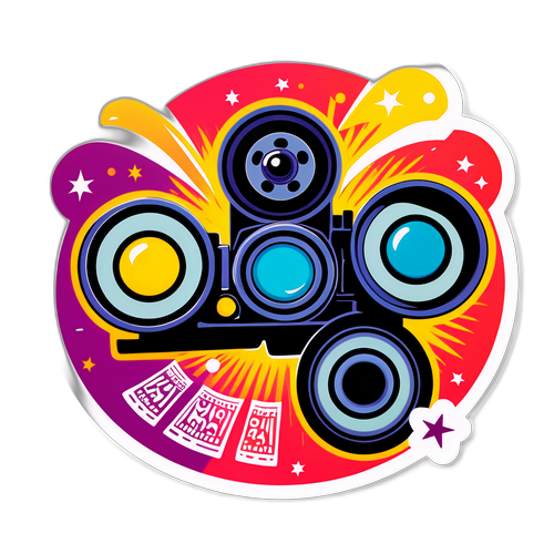 बॉलीवुड थीम वाला मजेदार स्टिकर