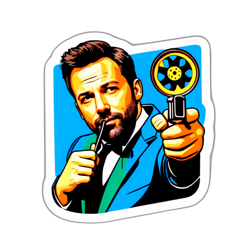 Ben Affleck Pop-Art Sticker