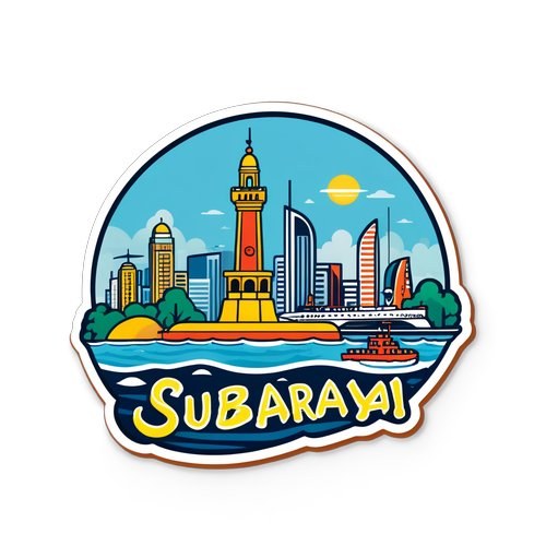 Stiker Pemandangan Surabaya