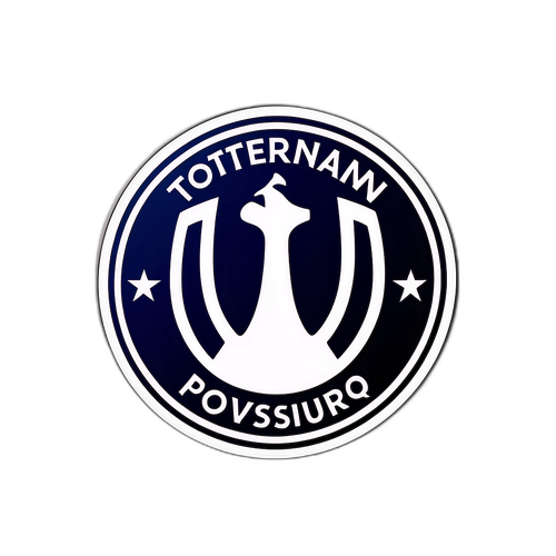 Tem với biểu tượng của Tottenham Hotspur, nhấn mạnh niềm đam mê bóng đá và tinh thần của người hâm mộ.