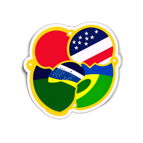 Emblema de la Competencia de Fútbol: Brasil vs Paraguay