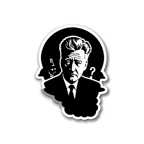 Sticker David Lynch Misteri