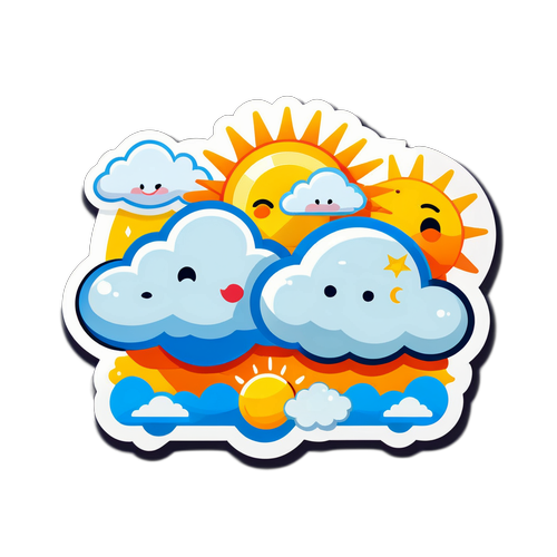 Adesivo de Previsão do Tempo para Amanhã