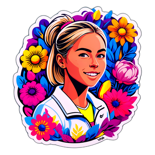 Si Amanda Anisimova sa Kaliwang Ulan ng mga Bulaklak
