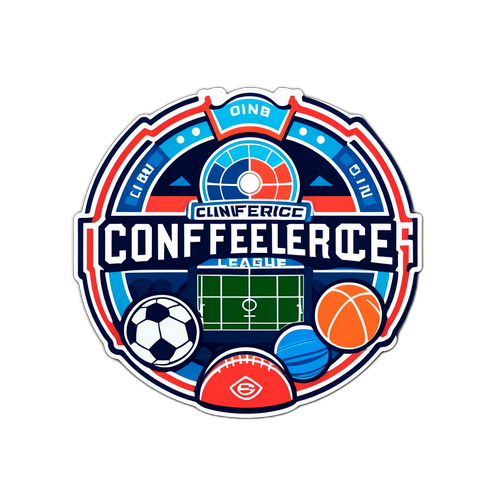 Дизайн наліпки з емблемою конференційної ліги