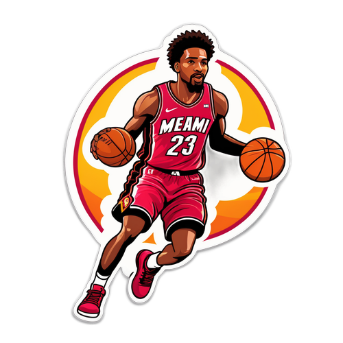 Isang Makulay na Sticker ni Paolo Banchero sa Pagdribol ng Basketball