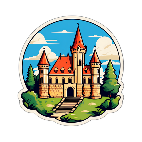 Графічний дизайн древнього замку в Переяславі