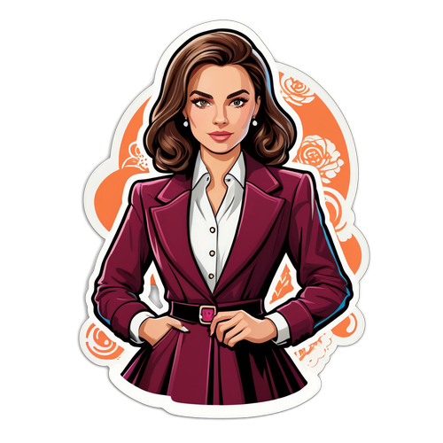 Elegantní módní žena s trendy prvky