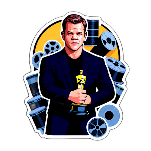 Matt Damon con Oscar