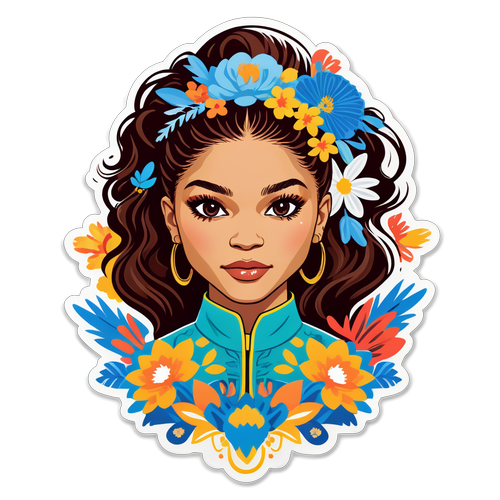 Zendayas Blomsterede Elegance