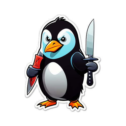 Evil Penguin with a Knife
