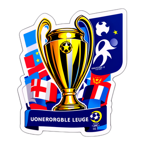 Champions League Trophy Aufkleber
