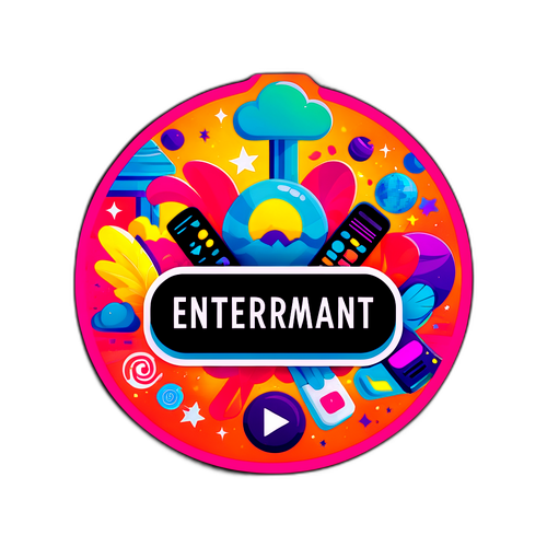 Дизайн логотипа Netflix с яркими графическими элементами