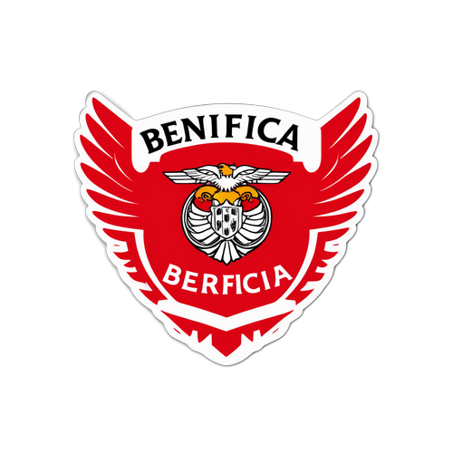 Benfican logo punaisella ja valkoisella
