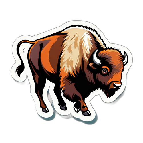 Bison Sticker