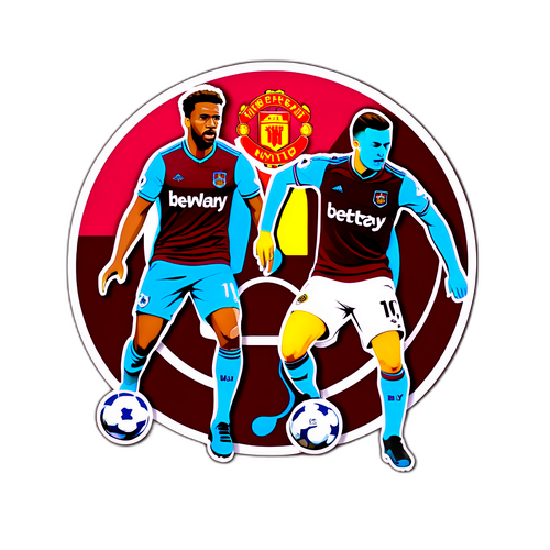 Логотип матча Западного Хэма против Манчестер Юнайтед