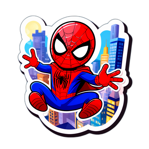 परियोजना का sticker: प्यारा मकड़ज़ाल सुपरहीरो