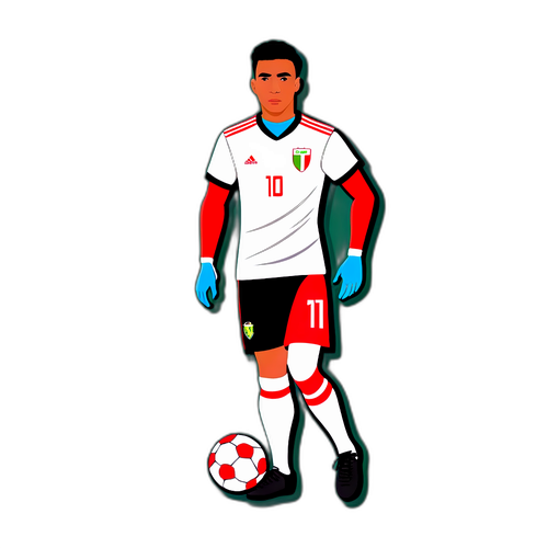 Jogador de Futebol em Ação