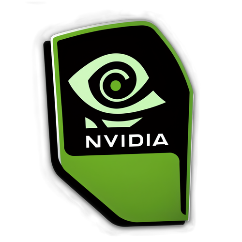 Sticker van Nvidia grafische kaart met de tekst 'Rising to the top'