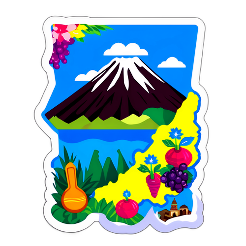 Mapa colorido de Guatemala