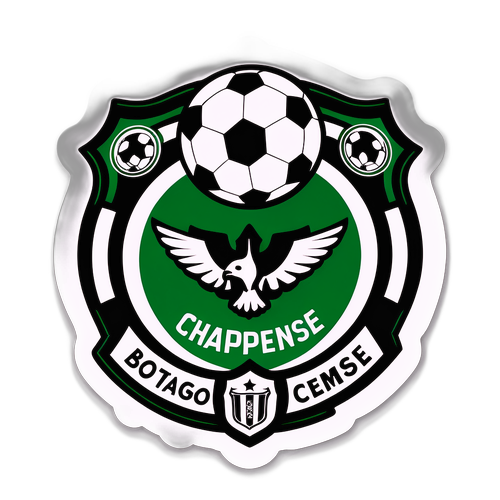Diseño de una etiqueta para el partido Botafogo RP vs Chapecoense