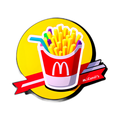 Zestawienie McDonald's z frytkami i napojem