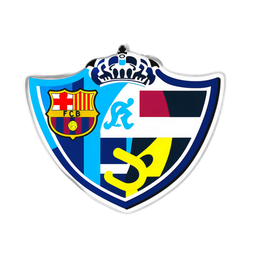 Real Sociedad ja Barcelona - peliin liittyvä tarra