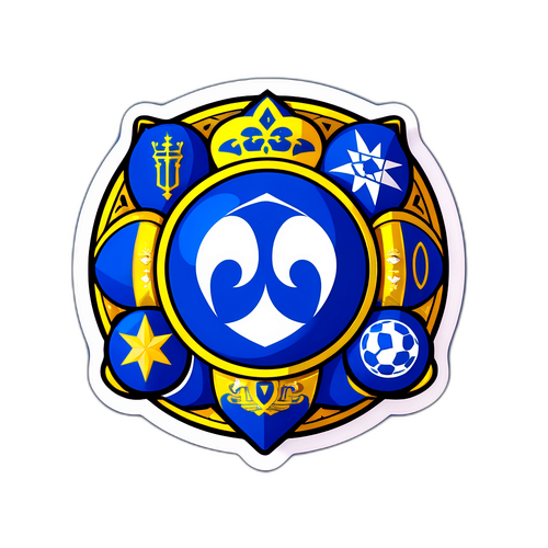 Розкішний футбольний м'яч з символами Дніпра