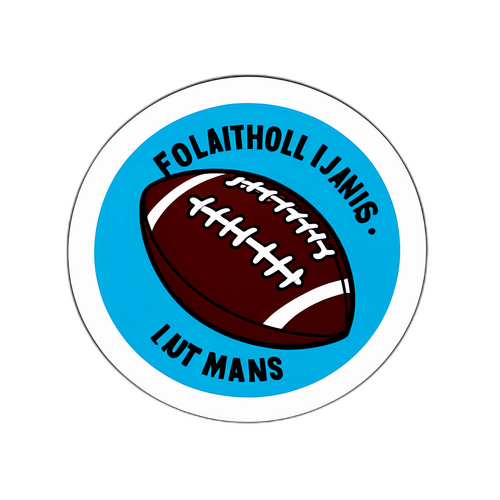 Sticker ya Soka yenye Mchezo wa Maneno