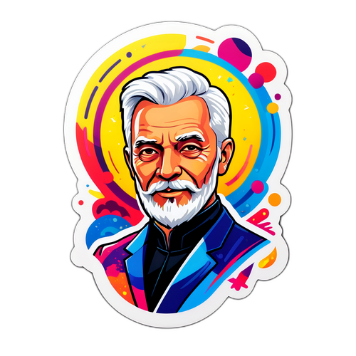 עיצוב מדבקה מייצגת את הישגיו של היימה לא קיסאו