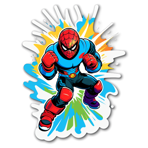 Actionreiche Spider-Man-Illustration