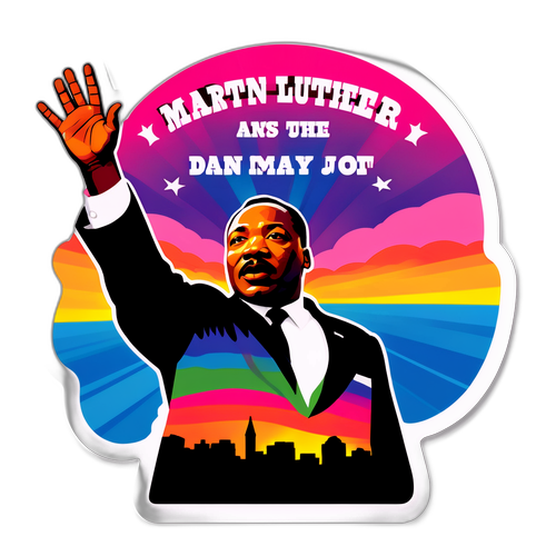 Adesivo Motivazionale di Martin Luther King Jr.