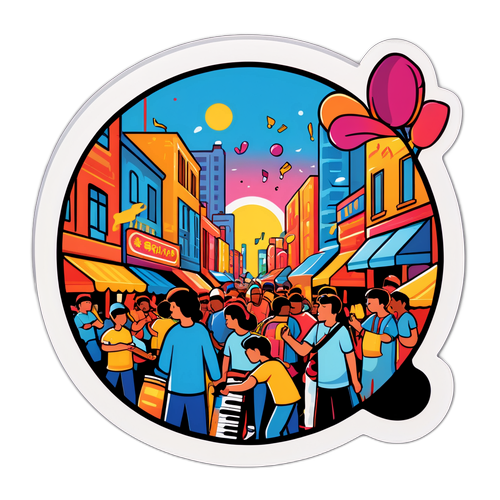 Sticker Lễ Hội Âm Nhạc Đường Phố