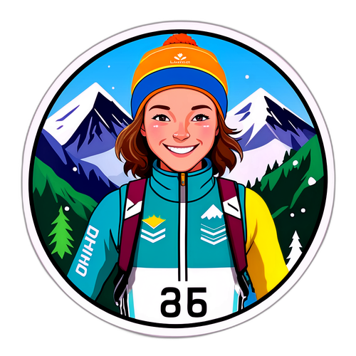 Laura Dahlmeier Medaille Sticker