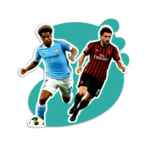 Fodboldens MAGI: Klistermærket, der fanger dramatikken fra Man City vs. Milan!