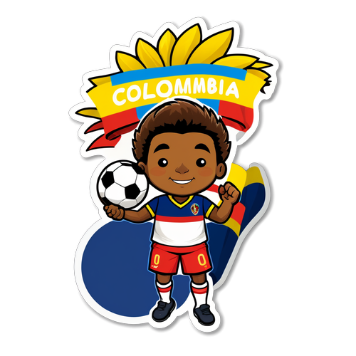 ¡Increíble! La Sticker Patriótica de Colombia que Hará Latir Tu Corazón por la Selección Nacional