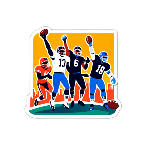 Exciting Giants Game Celebration Sticker