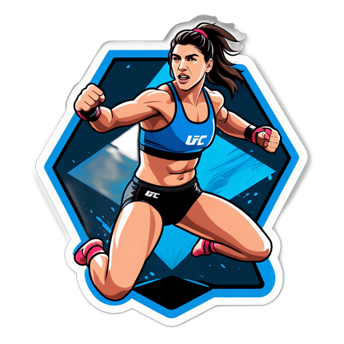 Δυναμικό αυτοκόλλητο της Mackenzie Dern σε δράση