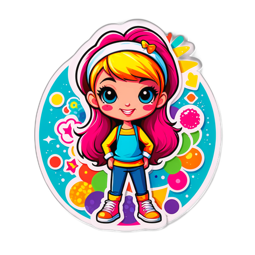 Nicole Belstler-Boettcher Comic Stil Aufkleber