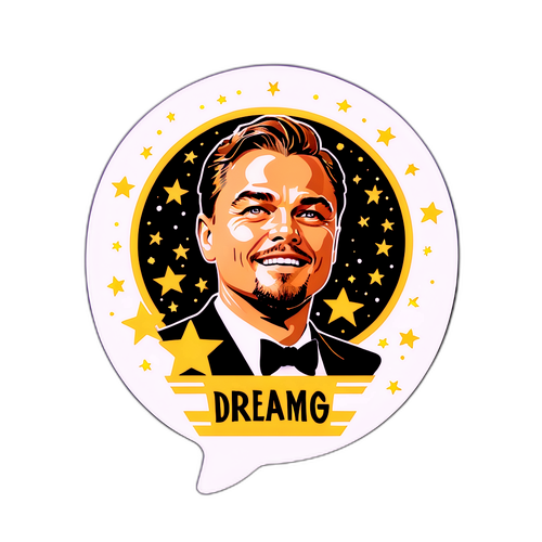 Adesivo Iconico di Leonardo DiCaprio