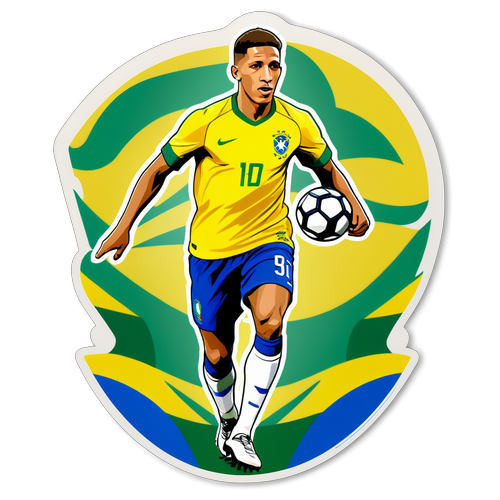Fargerik klistremerke som feirer Richarlisons arv