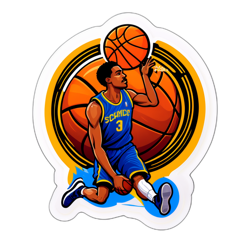 Sticker em homenagem a Oscar Schmidt