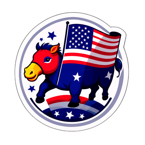 美國股市活力貼紙