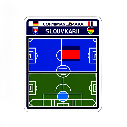 Fotbollsbild med Tyskland mot Slovakien