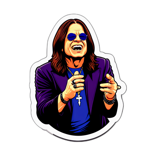 Nálepka s Ozzy Osbournem