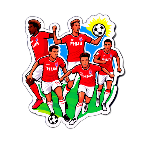 Thun FC Oyuncuları Sticker Tasarımı