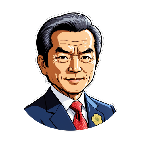 兵庫県知事斉藤元彦の愛らしい似顔絵、親しみやすさが詰まったデザイン!