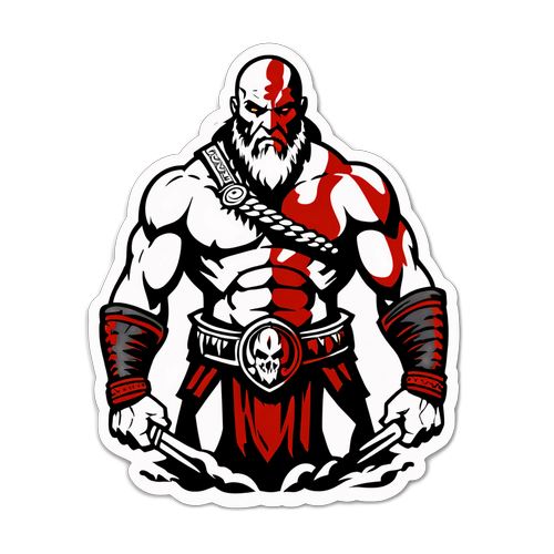 Декоративная наклейка с богом войны